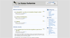 Desktop Screenshot of home-guitariste.com