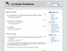 Tablet Screenshot of home-guitariste.com